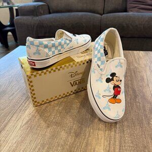 Disney Parks 2022 50th Anniversary Mickey Vans Of The Wall Shoes Size M8/W9.5